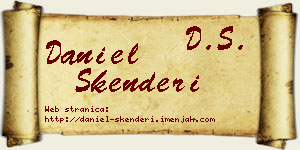 Daniel Skenderi vizit kartica